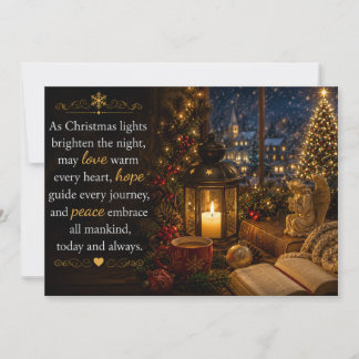 Christmas Lights Holiday Greeting Card