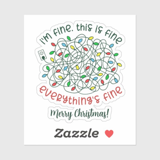 Christmas Lights I'm Fine Everything Is Fine (Sheet)