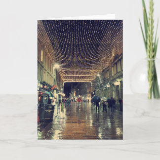 Christmas Lights in Glasgow, Scotland Holiday Card