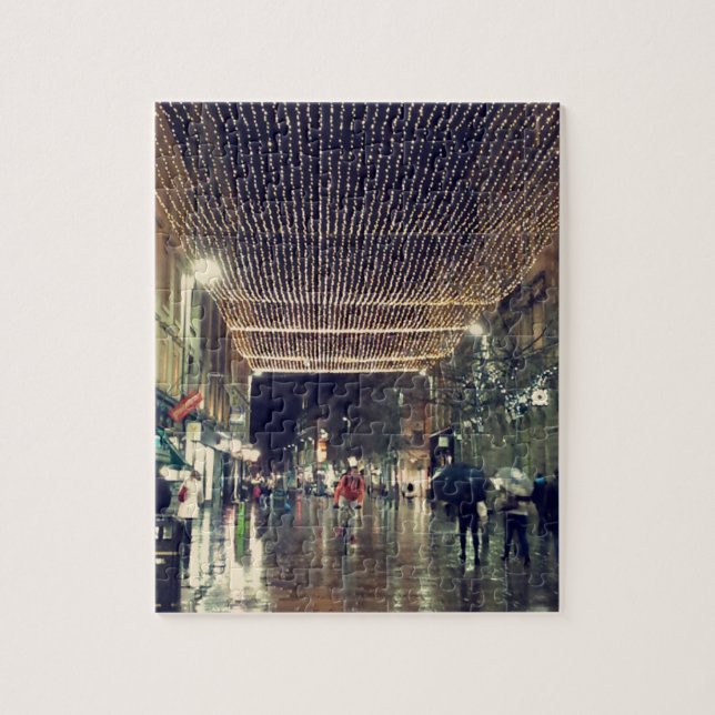 Christmas Lights in Glasgow, Scotland Jigsaw Puzzle (Vertical)