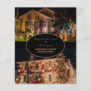 Christmas Lights Installation 2 Photo Flyer