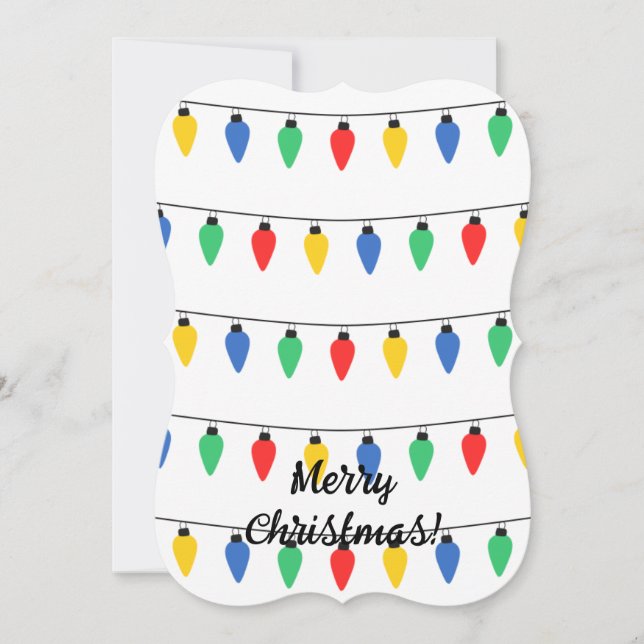 Christmas Lights Invitation (Front)