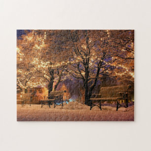 Christmas lights jigsaw puzzle