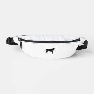 Christmas Lights Labrador Retriever Dog Shirt Bum Bags