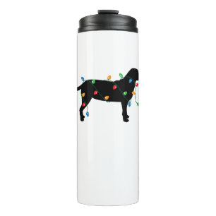 Christmas Lights Labrador Retriever Dog Shirt Thermal Tumbler