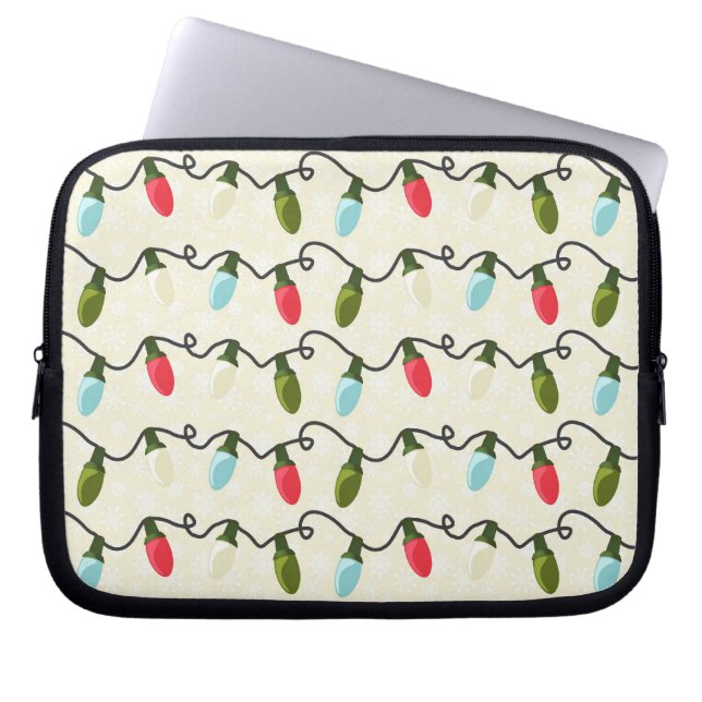 Christmas Lights Laptop & Netbook Sleeves (Front)