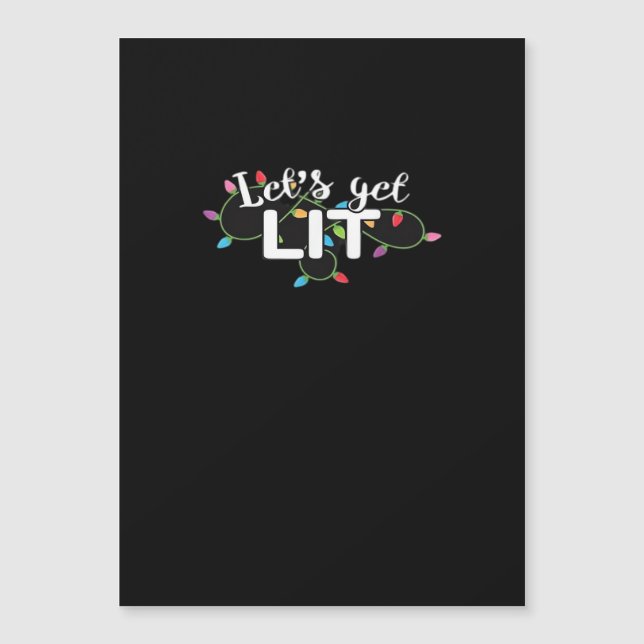 Christmas Lights Let's Get Lit Gift Classic (Front)