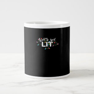 Christmas Lights Let's Get Lit Gift Classic Large Coffee Mug