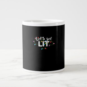 Christmas Lights - Let's Get Lit  Large Coffee Mug