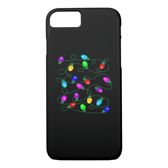 Christmas Lights -Let's Get Lit Lights- Merry & Br Case-Mate iPhone Case (Back)