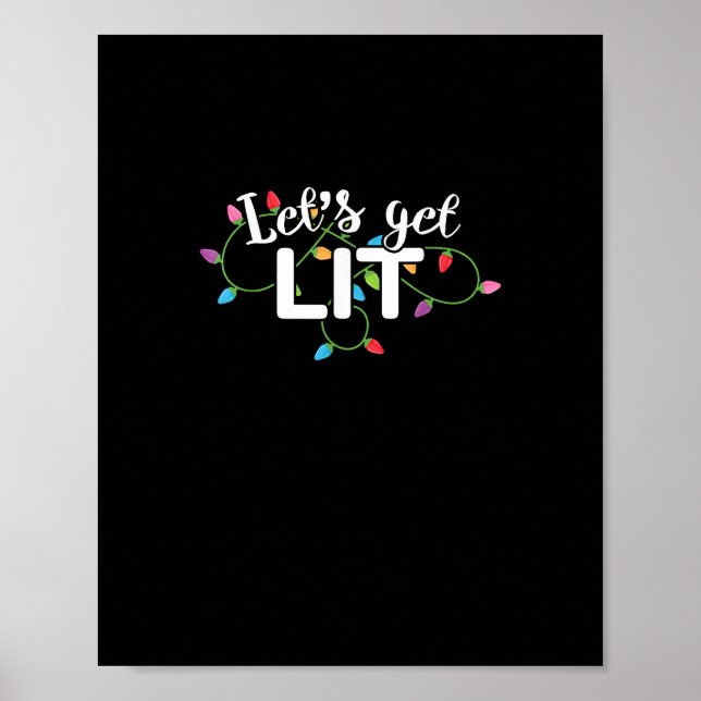 Christmas Lights - Let's Get Lit  Poster (Front)