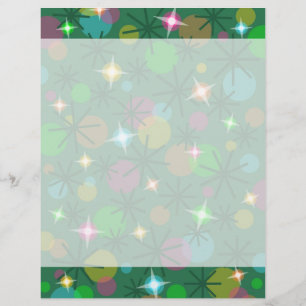 Christmas Lights letterhead header footer