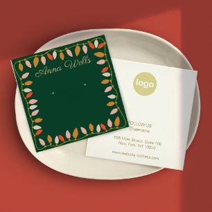 Christmas LIghts  Logo Earring Display Card