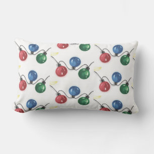 Christmas Lights Lumbar Cushion
