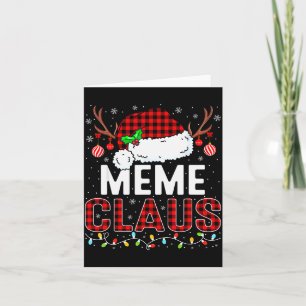 Christmas Lights Meme Claus Family Matching Xmas P Card