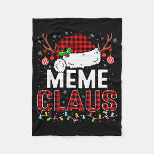 Christmas Lights Meme Claus Family Matching Xmas P Fleece Blanket