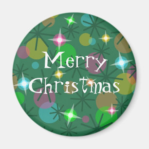 Christmas Lights 'Merry Christmas' fridge magnet
