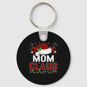 Christmas Lights Mom Claus Family Matching Xmas Pa Key Ring