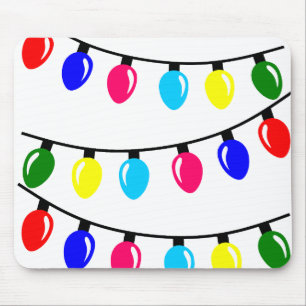 Christmas Lights Mouse Pad