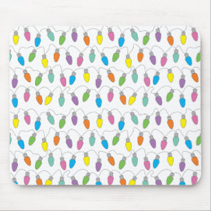Christmas lights mouse pad