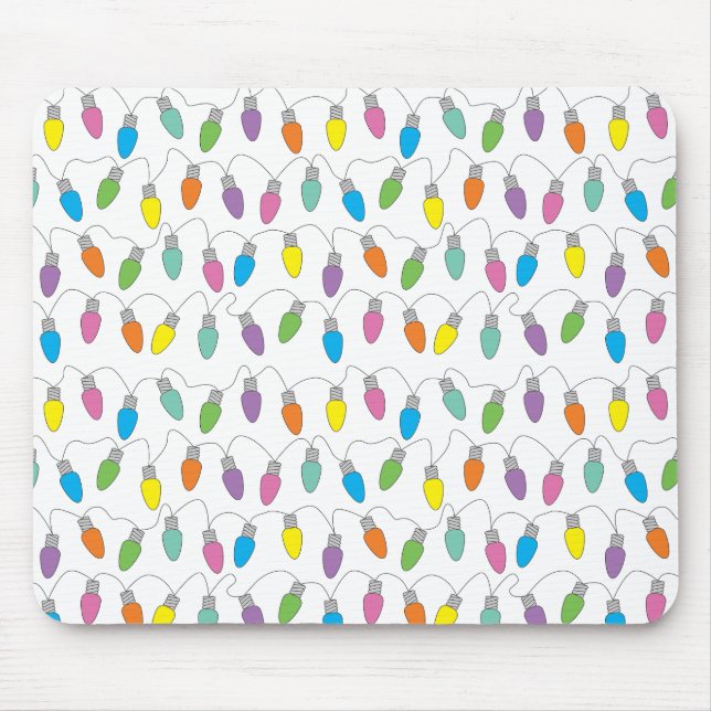 Christmas lights mouse pad (Front)