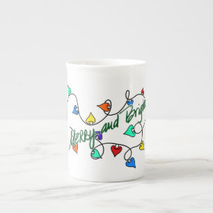 Christmas lights mug