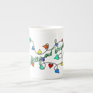 Christmas lights mug