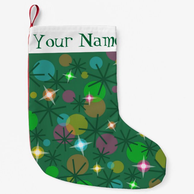 Christmas Lights Name stocking one side (Front)