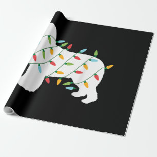 Christmas lights newfoundland  gifts   dog lovers wrapping paper