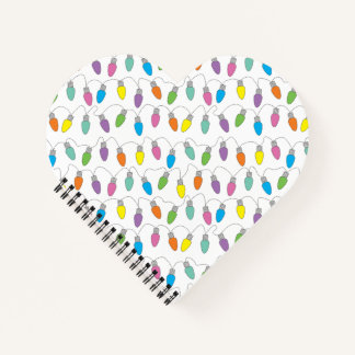 Christmas lights notebook