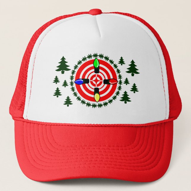 Christmas Lights on point! Trucker Hat (Front)