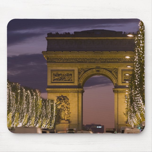 Christmas Lights on the Champs Elysees Mouse Pad (Front)