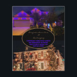 Christmas Lights or Permanent Outdoor LED  Flyer<br><div class="desc">Christmas Lights two Photos Installation Flyer.  Holiday or permanent outdoor LED colour changeable installation.</div>