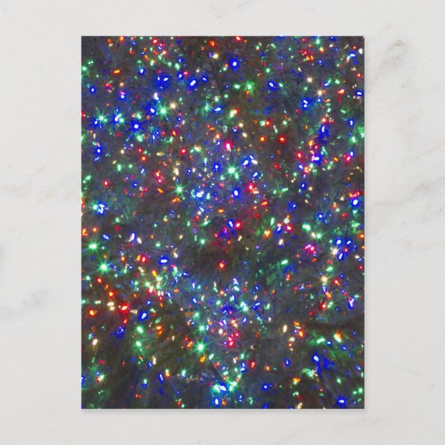 Christmas lights, Portland, Oregon Holiday Postcard (Front)