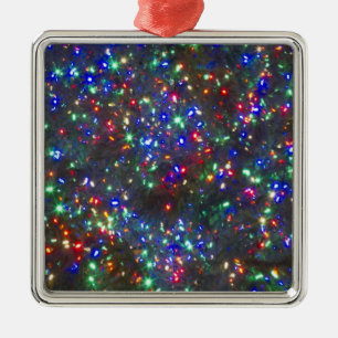 Christmas lights, Portland, Oregon Metal Tree Decoration