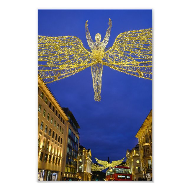 Christmas Lights, Regent Street, London  Photo Print (Front)