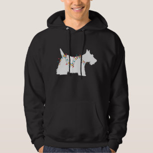 Christmas Lights Scottish Terrier a Dog Lover Hoodie