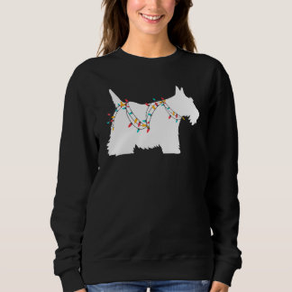 Christmas Lights Scottish Terrier Dog Sweatshirt