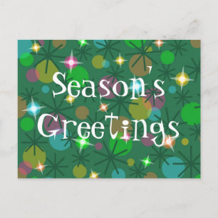 Christmas Lights 'Season's Greetings' postcard