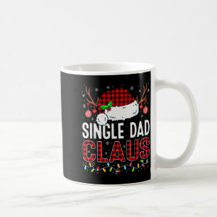 Christmas Lights Single Dad Claus Family Matching  Coffee Mug