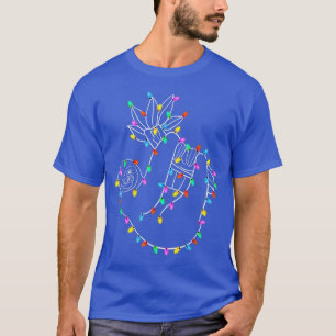 Christmas Lights Sloth Xmas Fairy Lights Funny T-Shirt