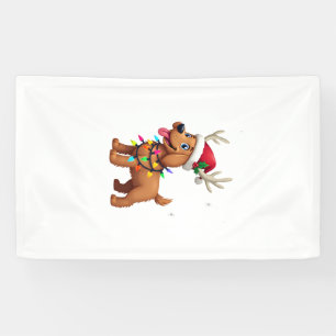 Christmas Lights Soft Coated Wheaten Terrier Dog T Banner