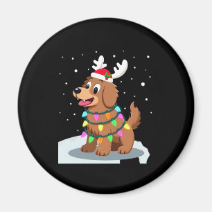 Christmas Lights Soft Coated Wheaten Terrier Dog T Magnet