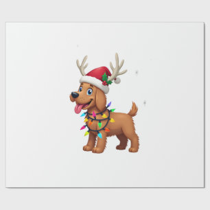 Christmas Lights Soft Coated Wheaten Terrier Dog T Wrapping Paper