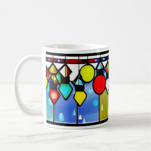 Christmas Lights Stained Glass Mug