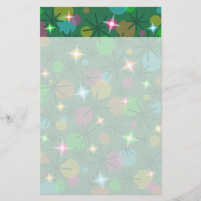 Christmas Lights stationery header (Front)