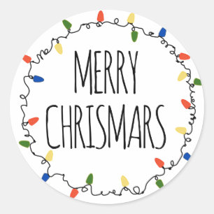 Christmas Lights Sticker