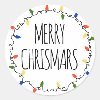 Christmas Lights Sticker