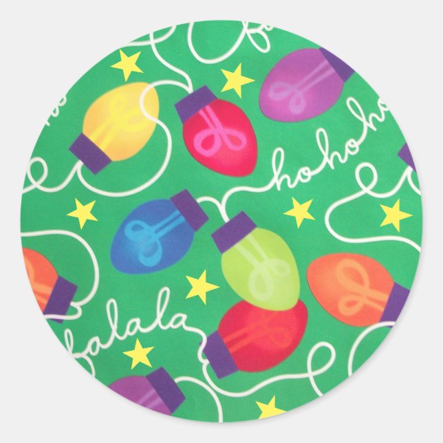 Christmas Lights Sticker (Front)