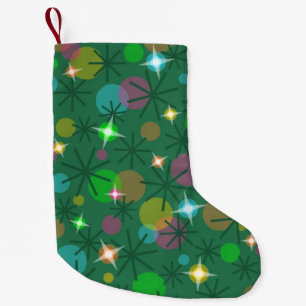 Christmas Lights stocking double sided